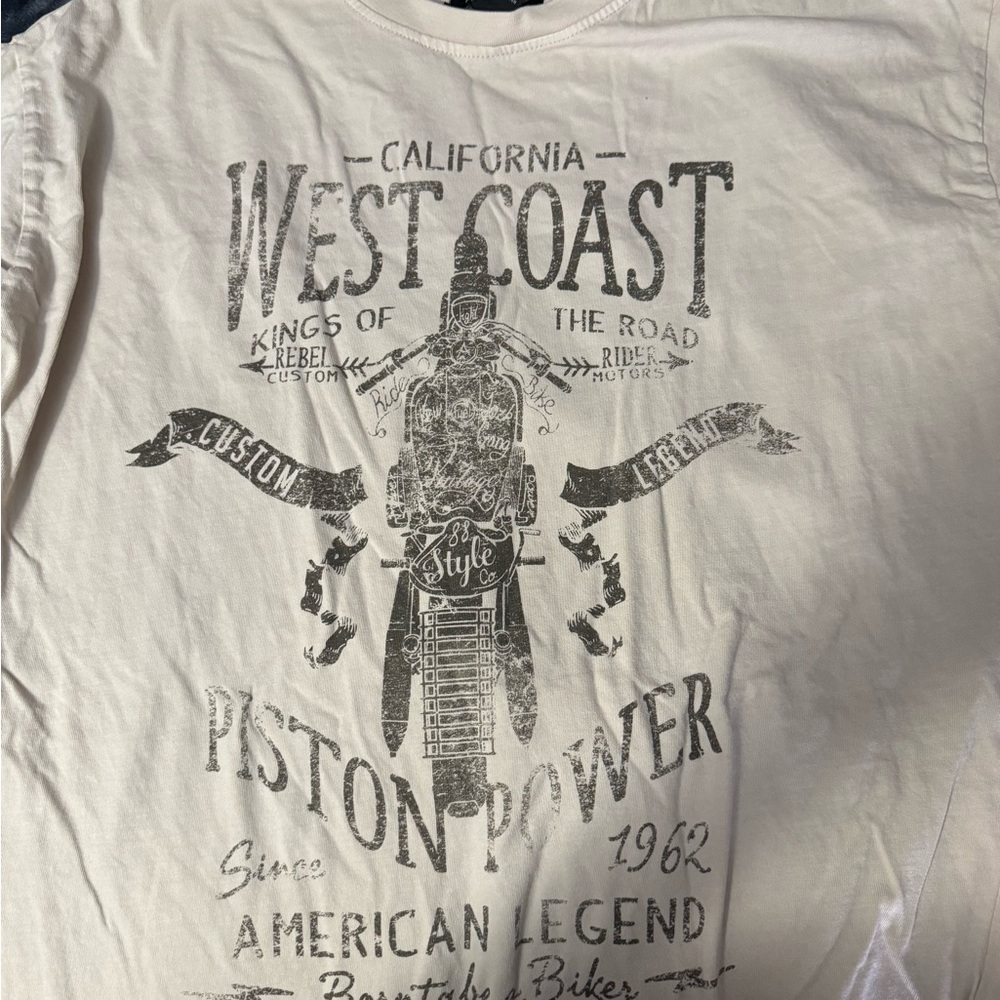 West Coast Graphic Cream T-Shirt